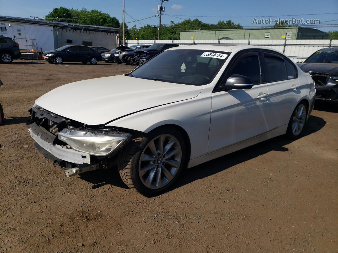 2013 Bmw 335 Xi White vin: WBA3B9C55DJ437122