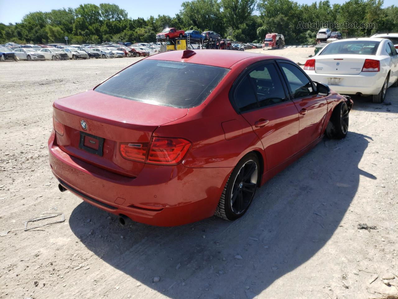 2014 Bmw 335 Xi Red vin: WBA3B9C55EP458678