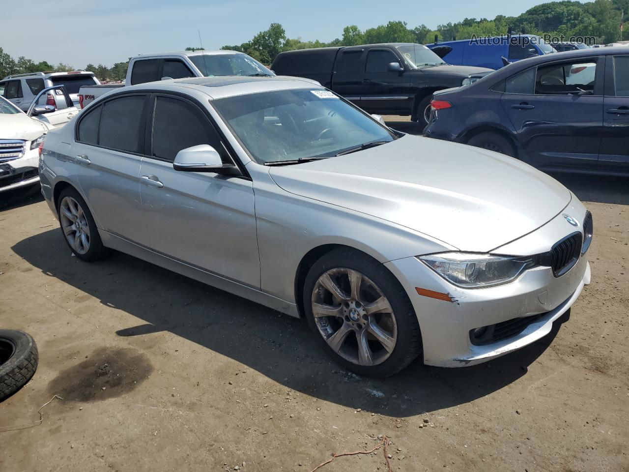 2013 Bmw 335 Xi Gray vin: WBA3B9C56DJ465768