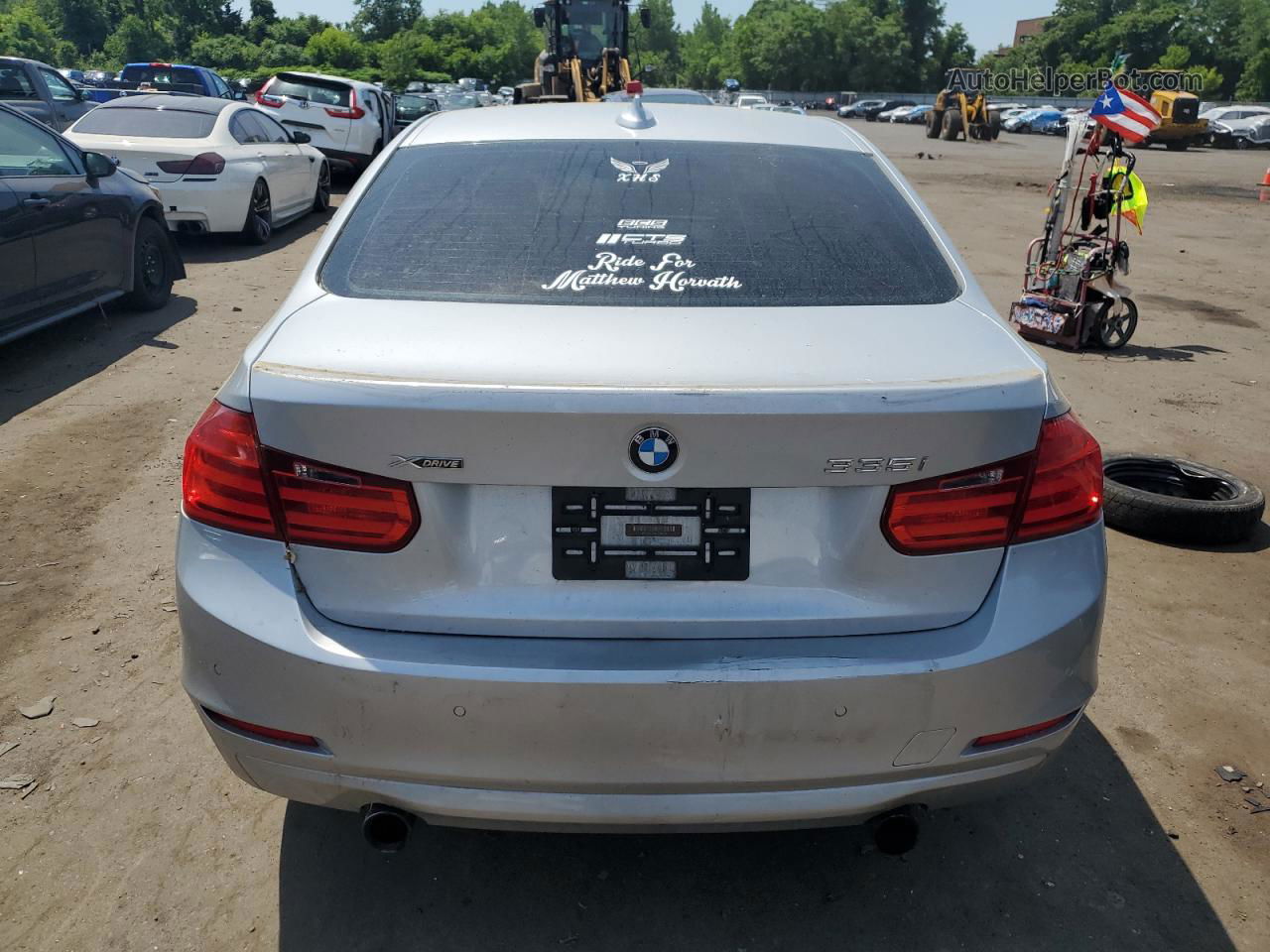 2013 Bmw 335 Xi Gray vin: WBA3B9C56DJ465768