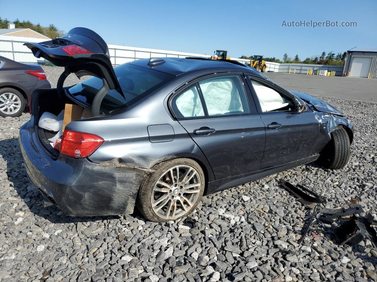 2014 Bmw 335 Xi Угольный vin: WBA3B9C59EP458070