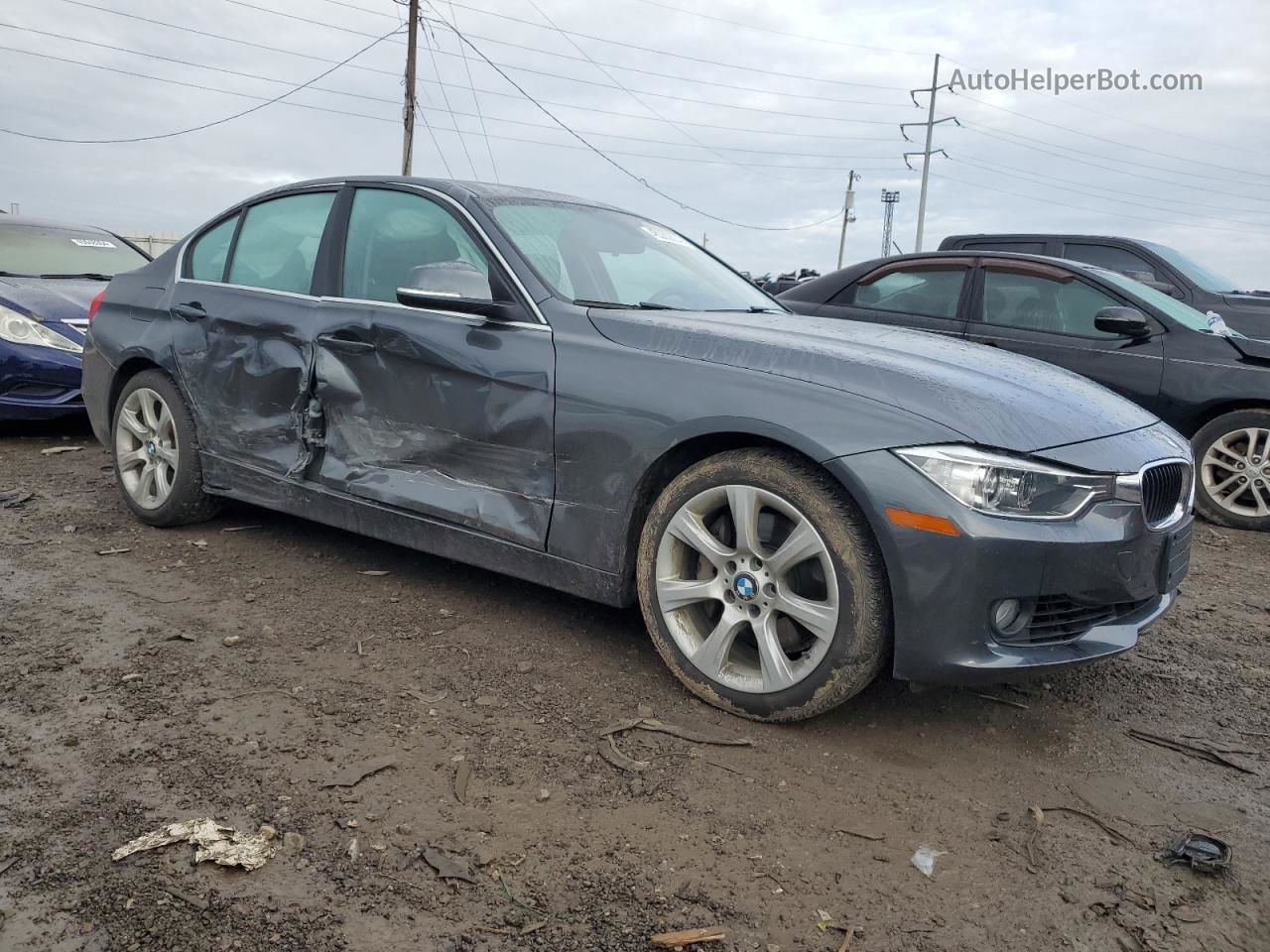 2015 Bmw 335 Xi Gray vin: WBA3B9C59FF589409