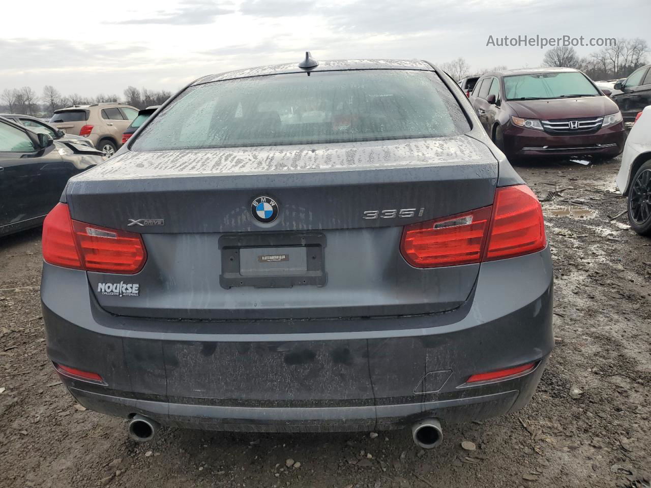 2015 Bmw 335 Xi Gray vin: WBA3B9C59FF589409