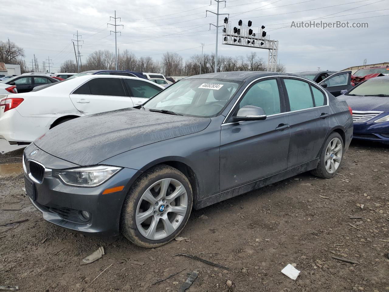 2015 Bmw 335 Xi Gray vin: WBA3B9C59FF589409