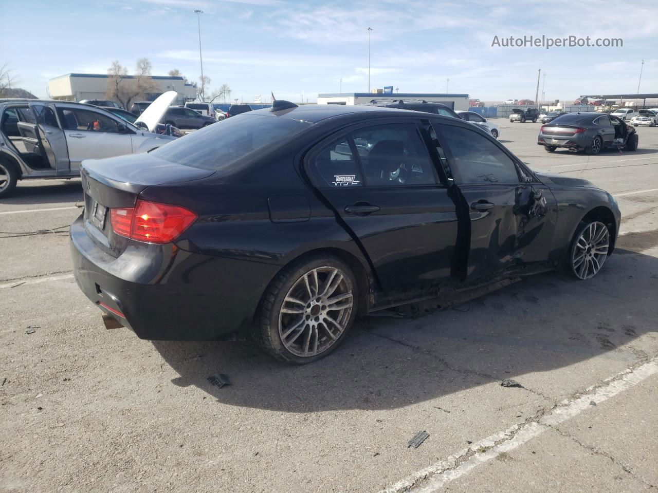 2015 Bmw 335 Xi Black vin: WBA3B9C59FP705282