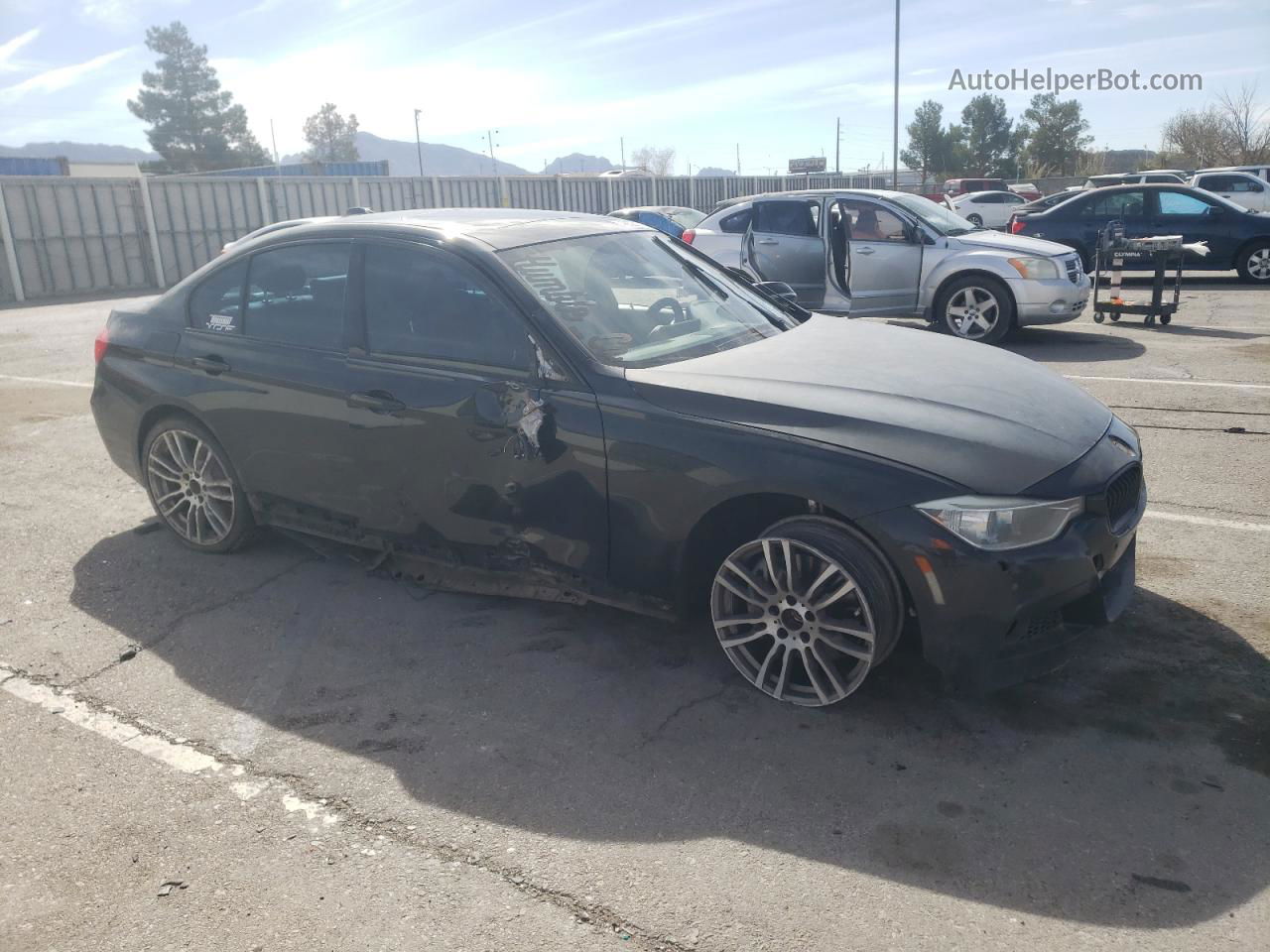 2015 Bmw 335 Xi Black vin: WBA3B9C59FP705282