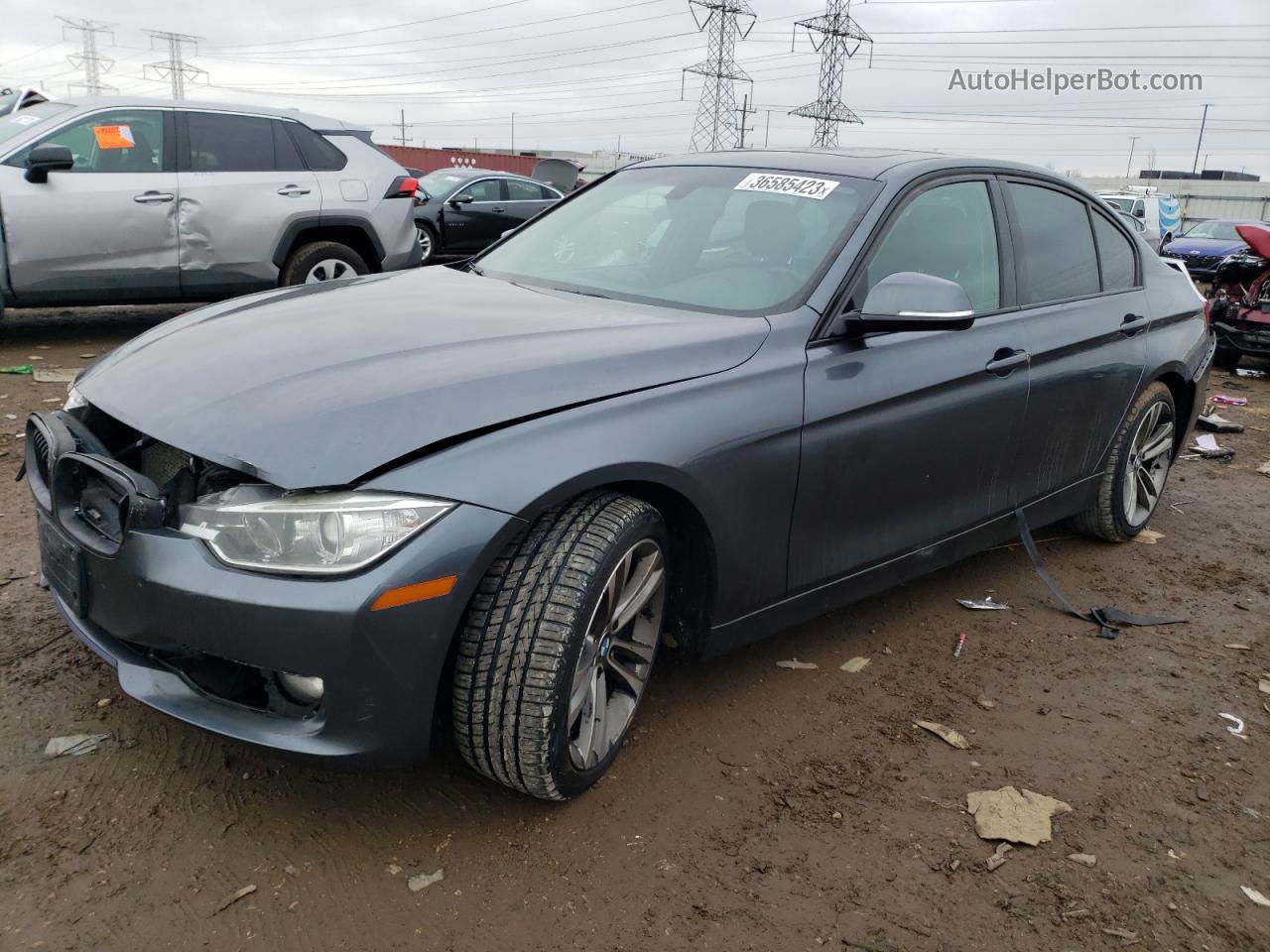 2013 Bmw 335 Xi Угольный vin: WBA3B9C5XDF140091