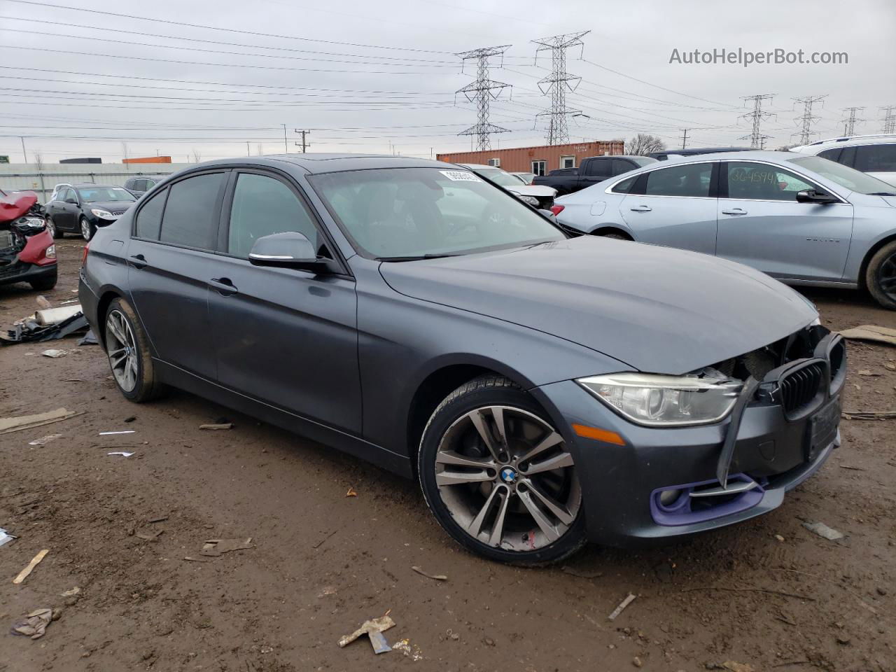 2013 Bmw 335 Xi Угольный vin: WBA3B9C5XDF140091