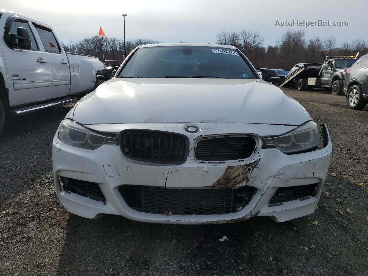 2013 Bmw 335 Xi White vin: WBA3B9C5XDJ437424