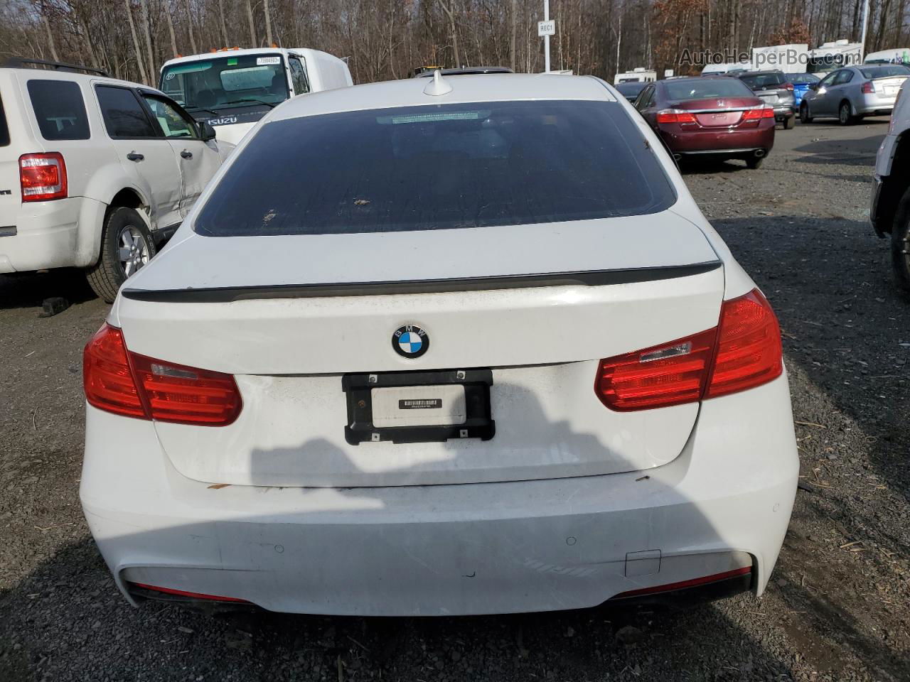 2013 Bmw 335 Xi White vin: WBA3B9C5XDJ437424