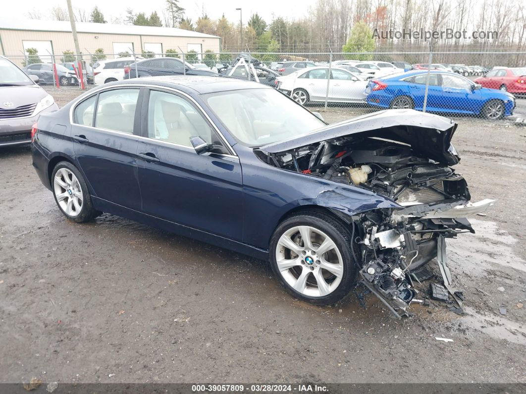 2015 Bmw 335i Xdrive Navy vin: WBA3B9G50FNR94641