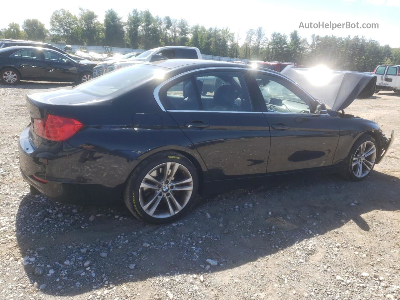 2015 Bmw 335 Xi Черный vin: WBA3B9G51FNR99265