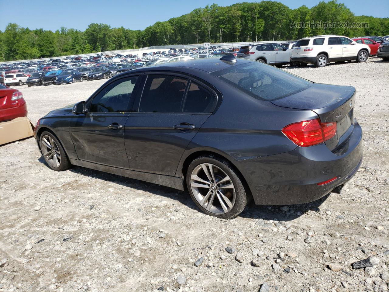 2014 Bmw 335 Xi Gray vin: WBA3B9G52ENR90735