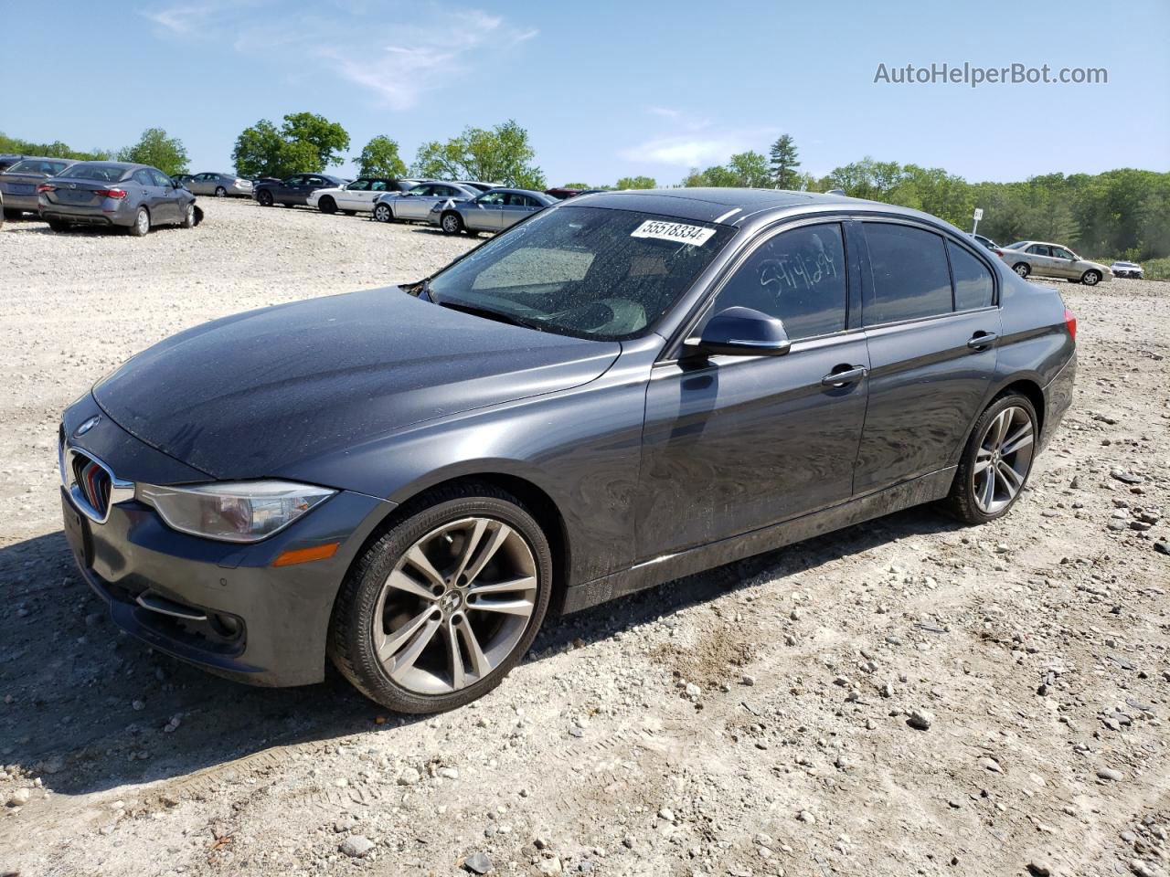 2014 Bmw 335 Xi Серый vin: WBA3B9G52ENR90735