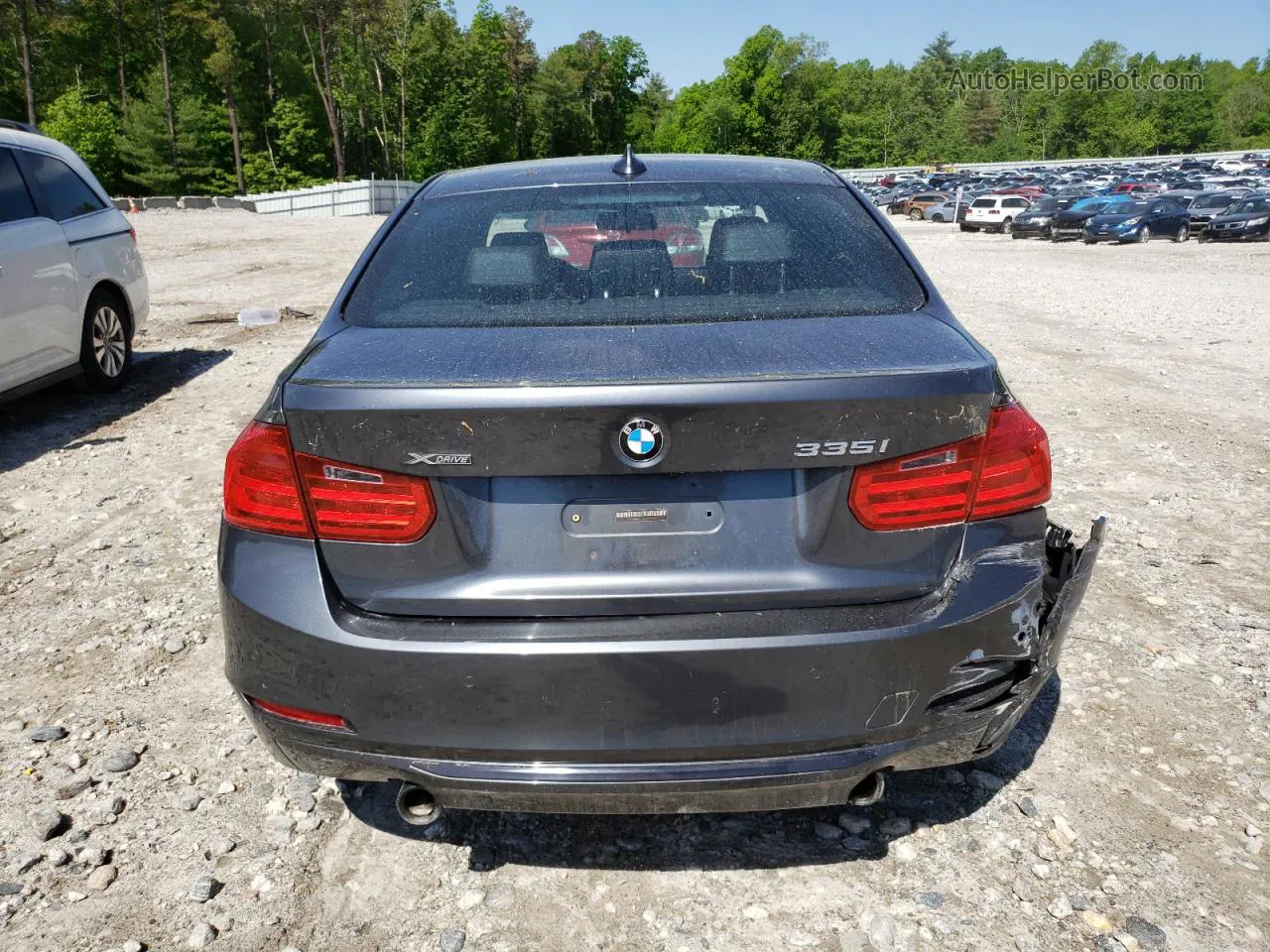 2014 Bmw 335 Xi Gray vin: WBA3B9G52ENR90735