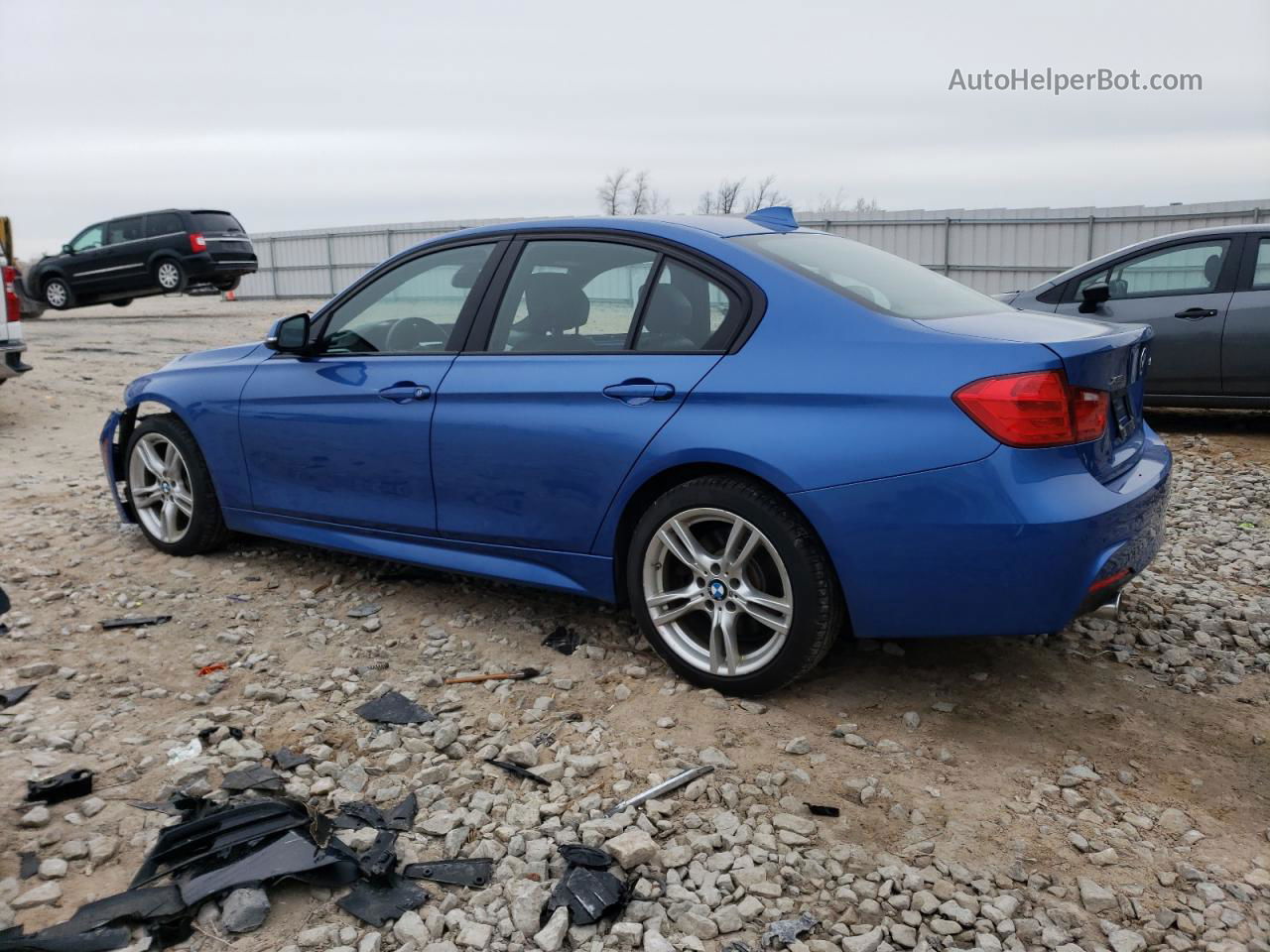 2014 Bmw 335 Xi Blue vin: WBA3B9G52ENR92341