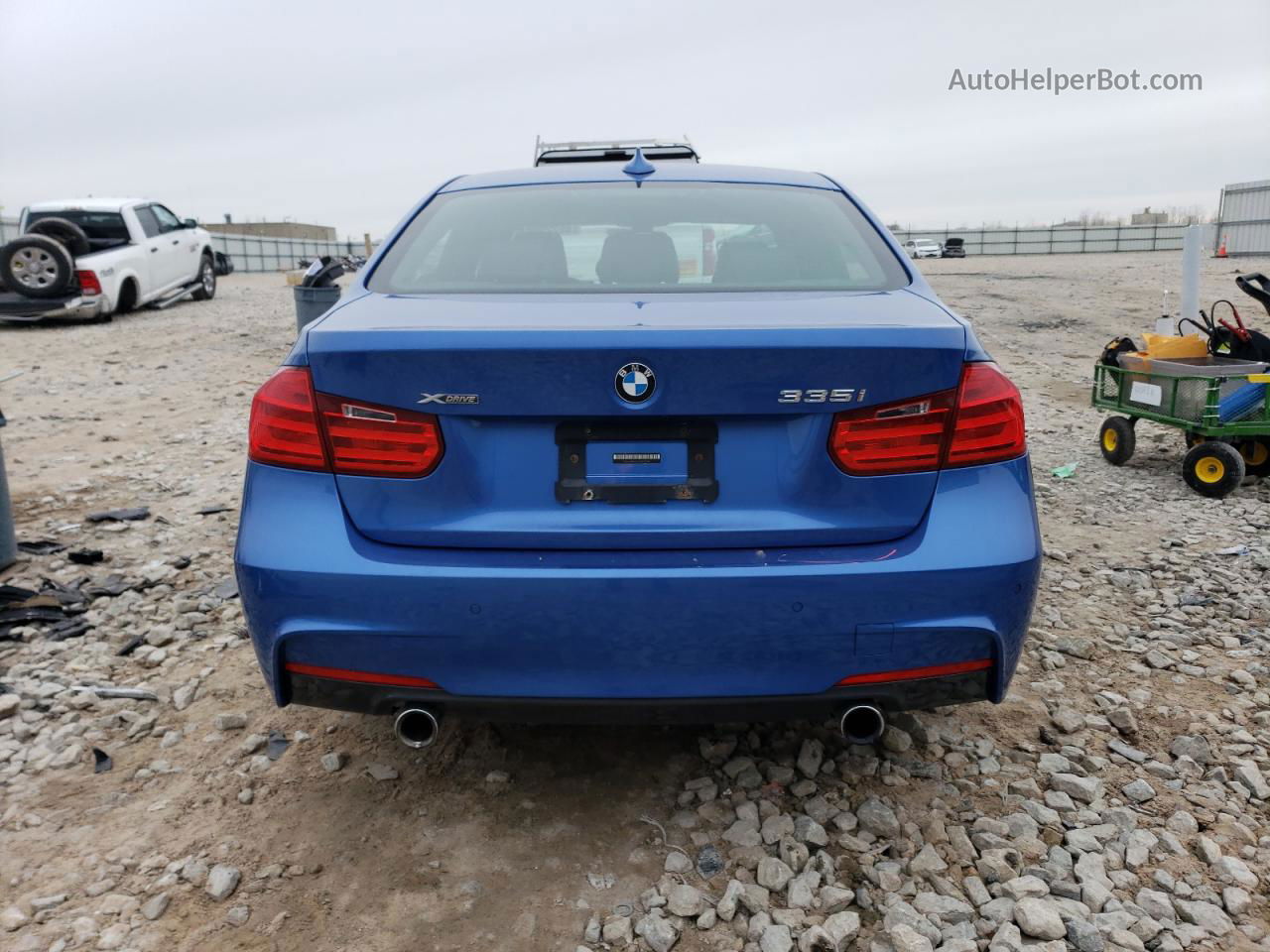 2014 Bmw 335 Xi Синий vin: WBA3B9G52ENR92341