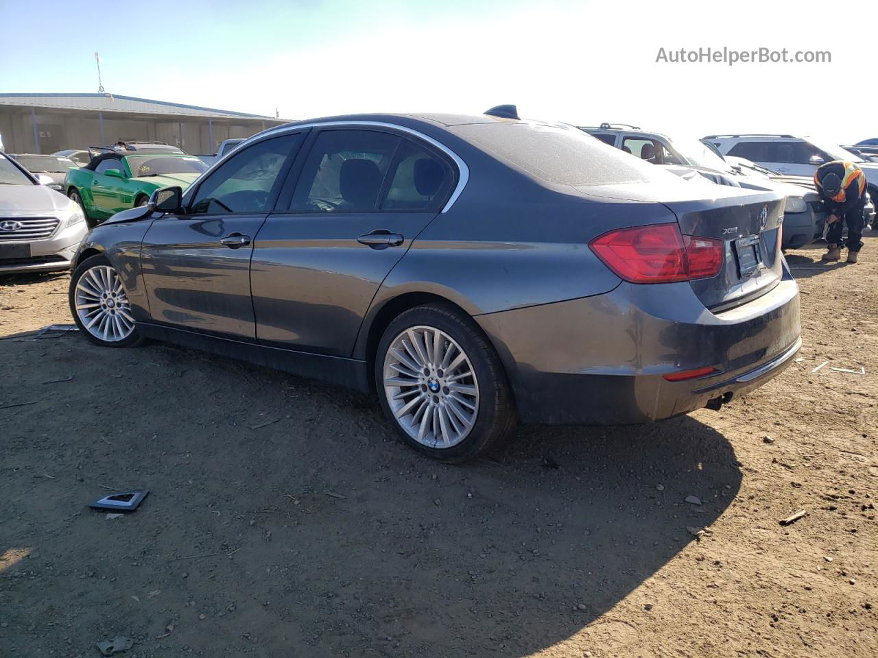 2014 Bmw 335 Xi Gray vin: WBA3B9G54ENR91482