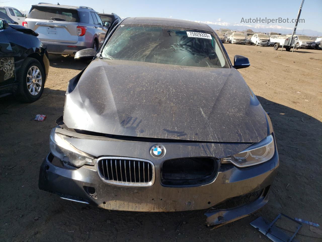 2014 Bmw 335 Xi Серый vin: WBA3B9G54ENR91482