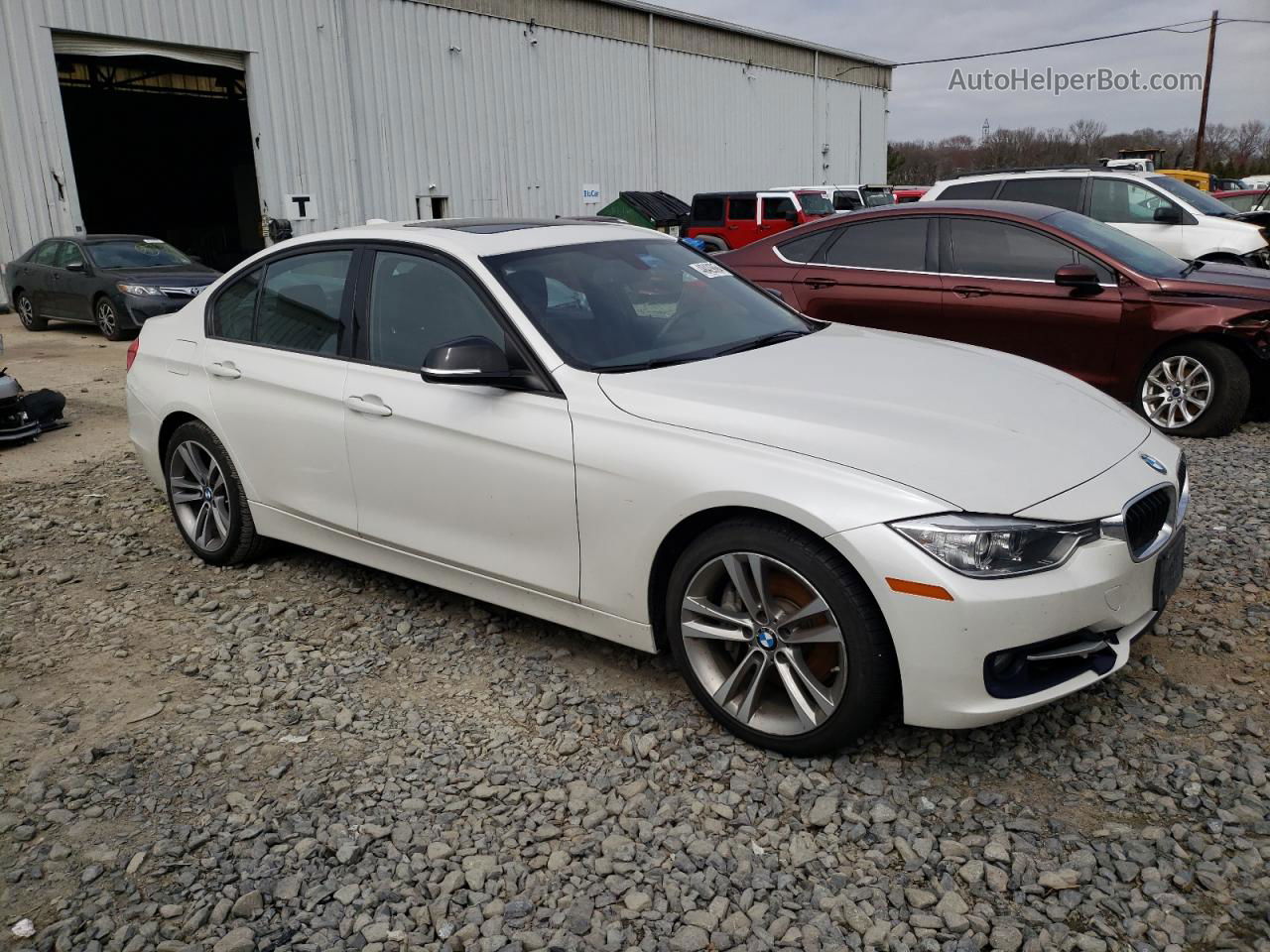 2014 Bmw 335 Xi White vin: WBA3B9G54ENR99159