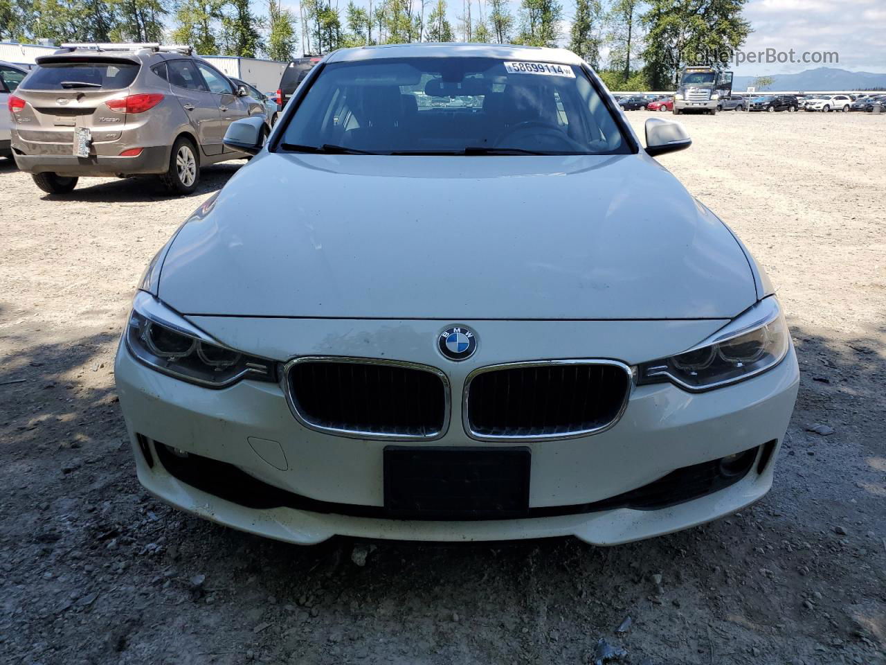 2013 Bmw 335 Xi White vin: WBA3B9G55DNR89979