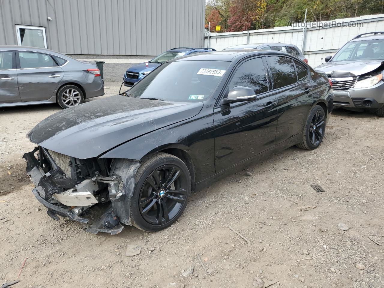 2014 Bmw 335 Xi Black vin: WBA3B9G56ENR92147