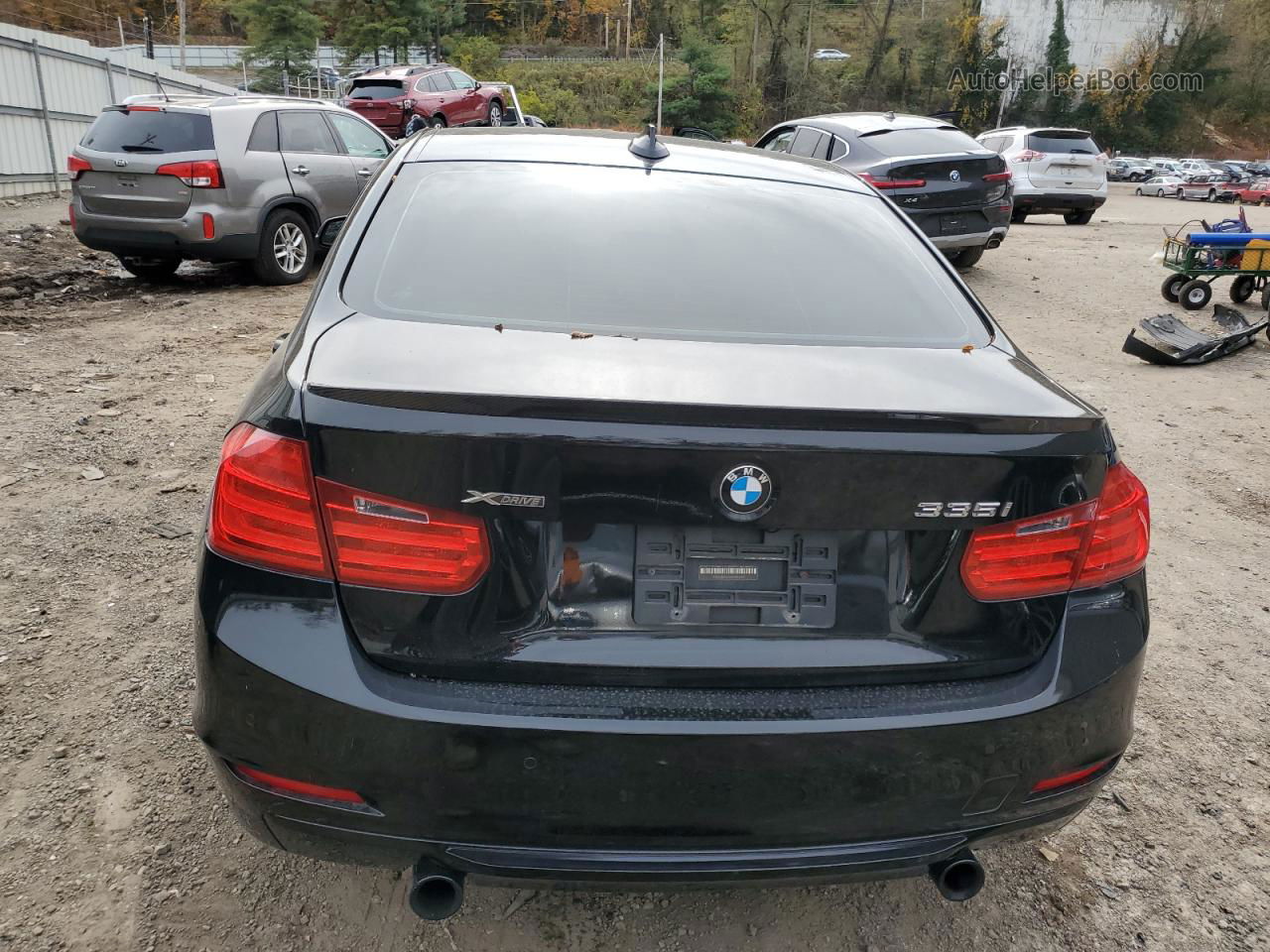 2014 Bmw 335 Xi Black vin: WBA3B9G56ENR92147