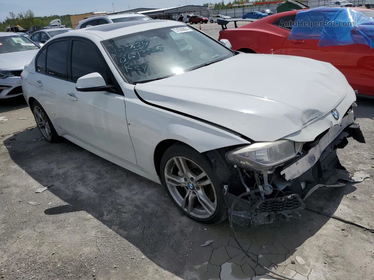 2014 Bmw 335 Xi Белый vin: WBA3B9G57ENR90987