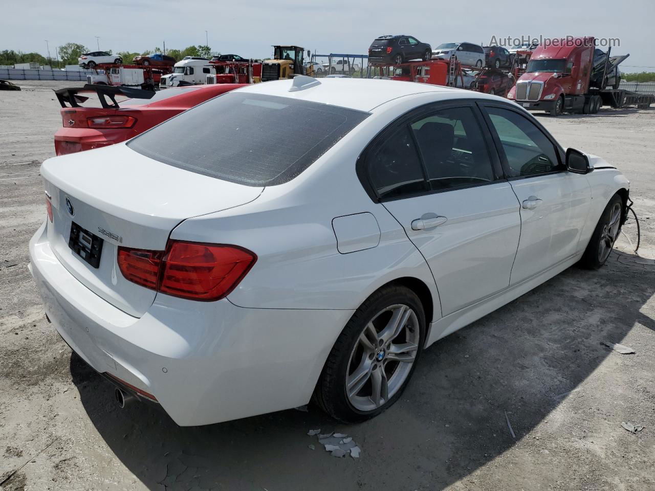 2014 Bmw 335 Xi White vin: WBA3B9G57ENR90987