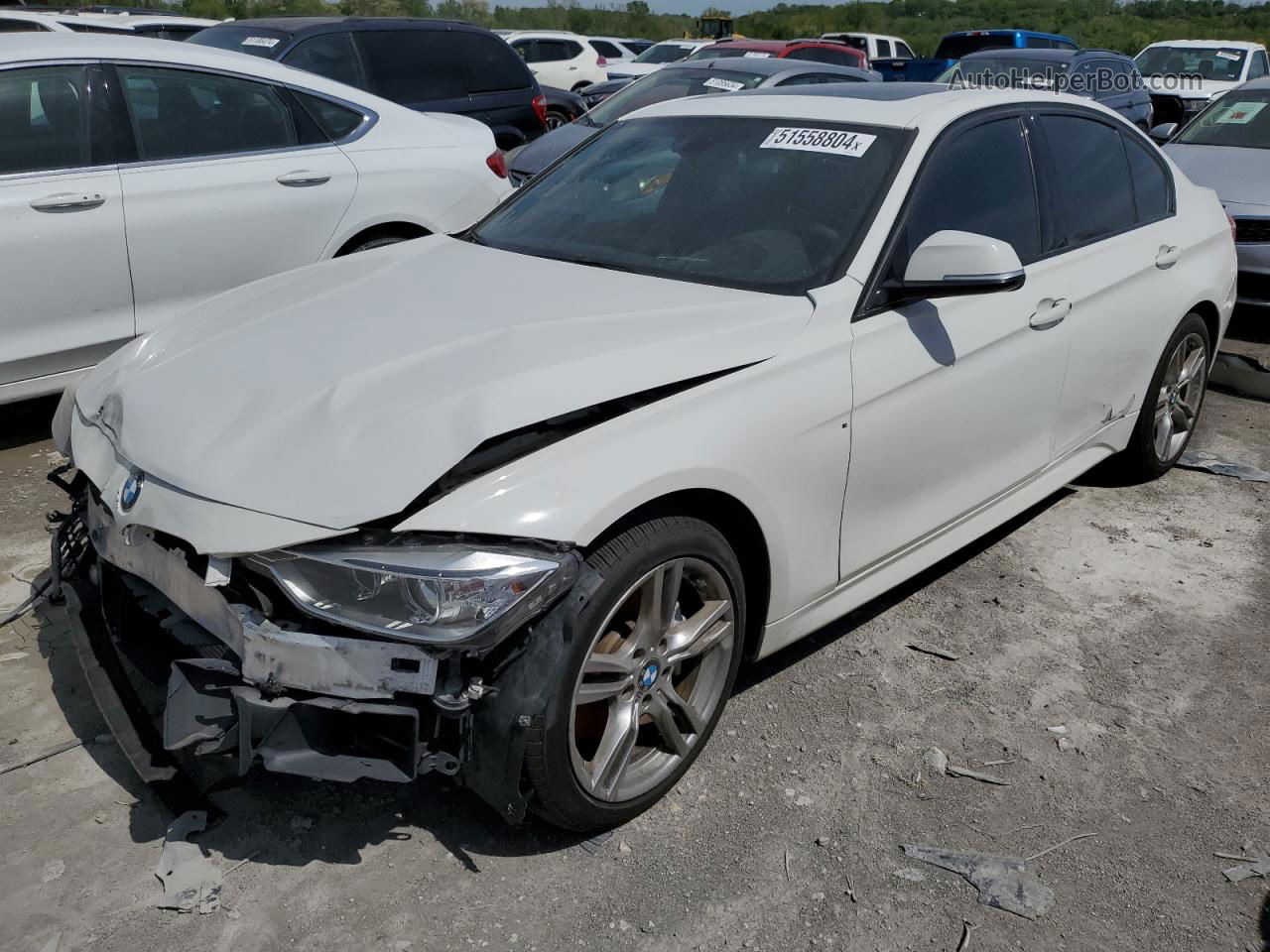 2014 Bmw 335 Xi White vin: WBA3B9G57ENR90987