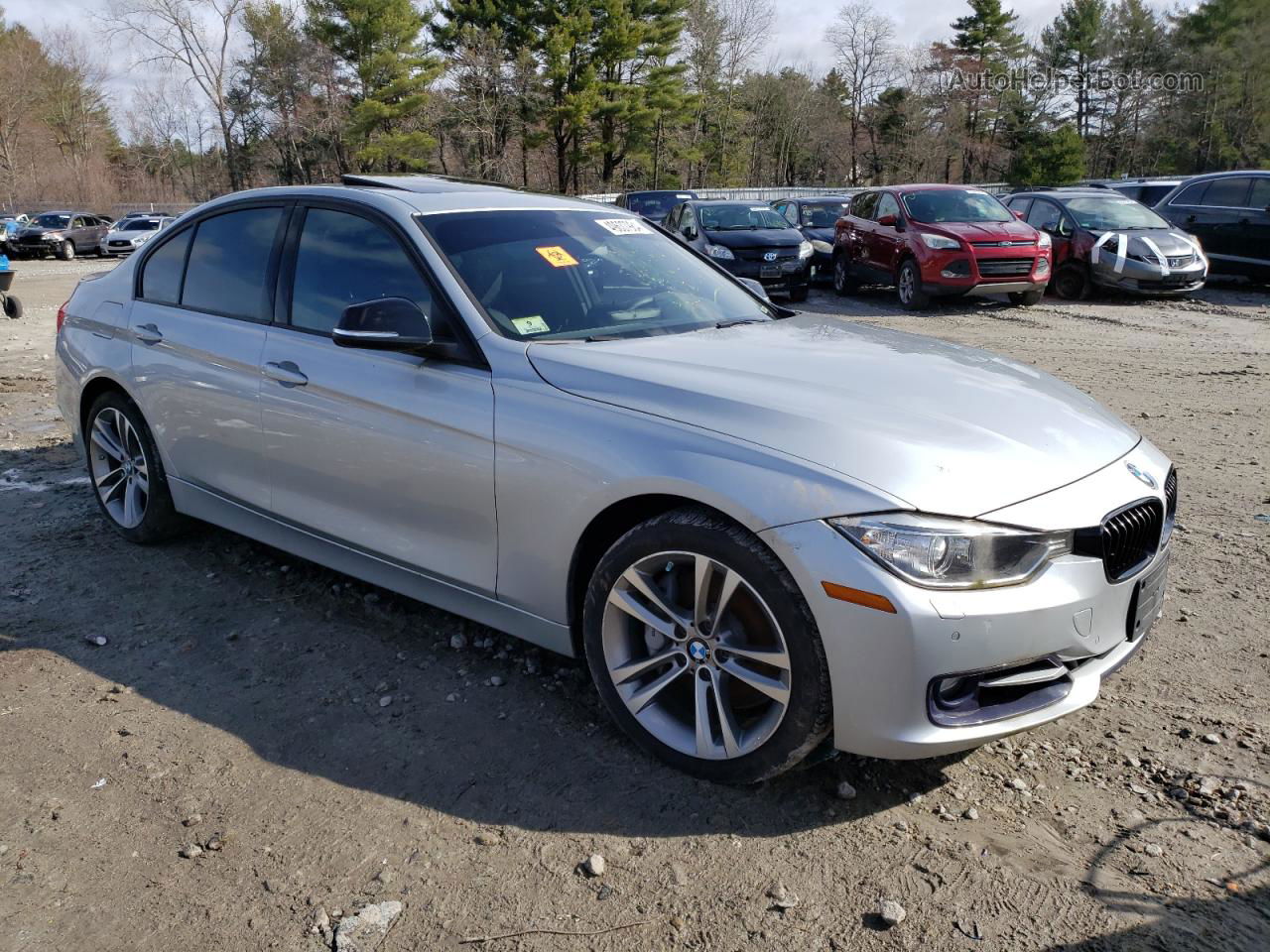 2014 Bmw 335 Xi Silver vin: WBA3B9G57ENR91203