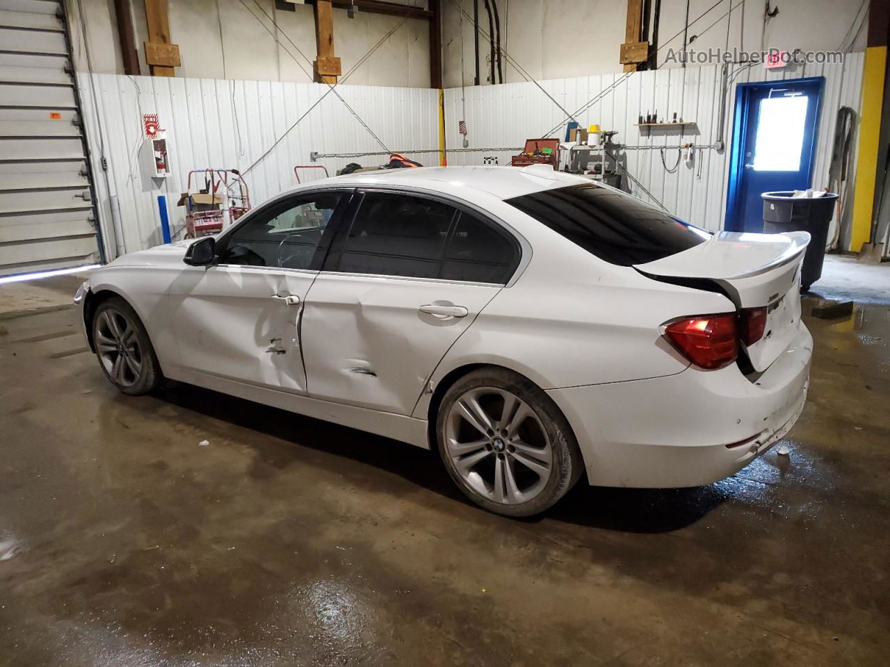 2015 Bmw 335 Xi White vin: WBA3B9G58FNR93446