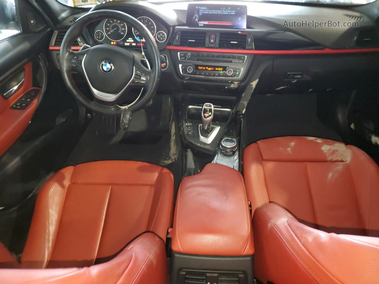 2015 Bmw 335 Xi Белый vin: WBA3B9G58FNR93446