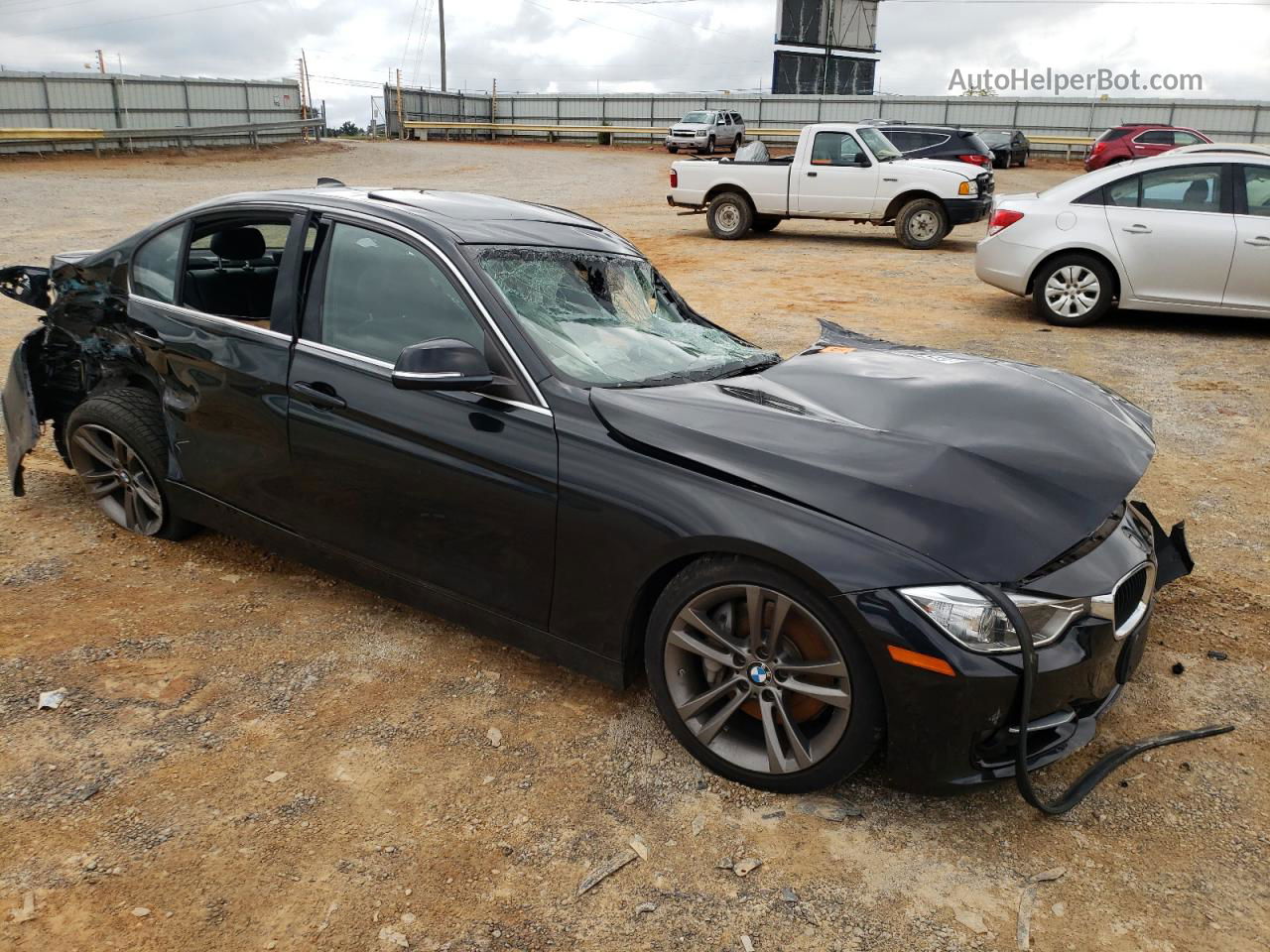 2015 Bmw 335 Xi Black vin: WBA3B9G5XFNR93805