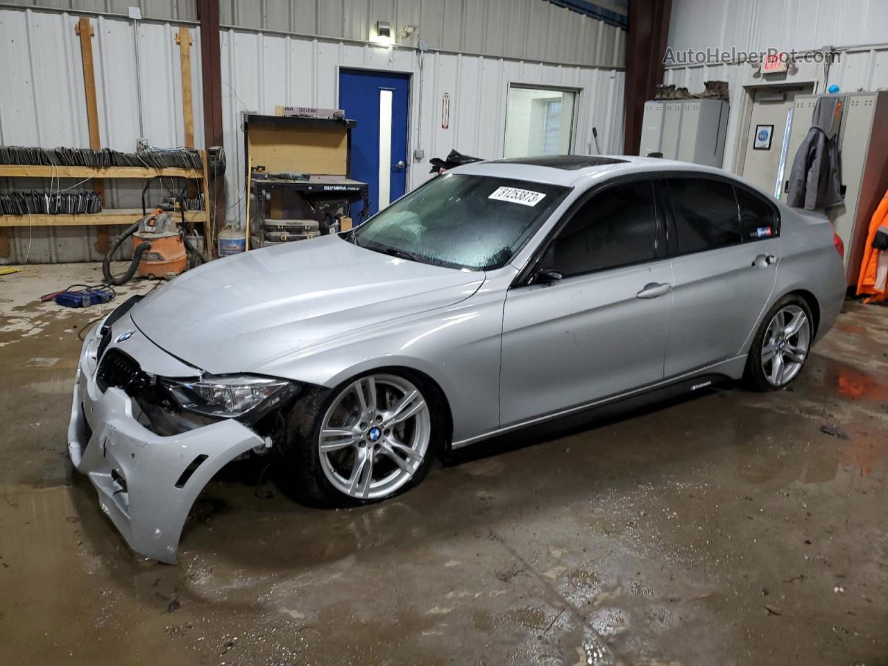 2015 Bmw 335 Xi Silver vin: WBA3B9G5XFNR99362