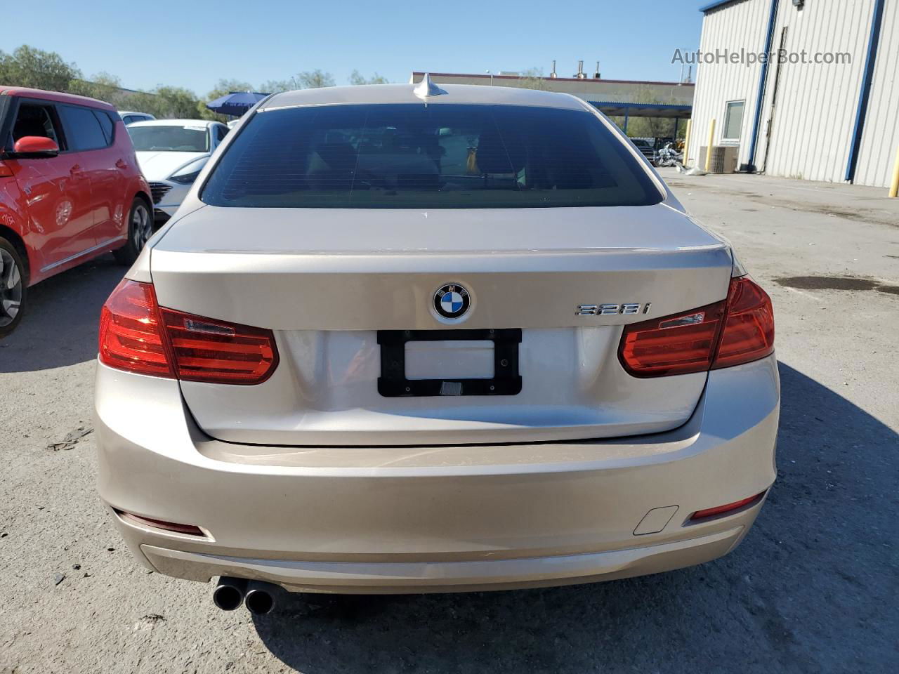 2014 Bmw 328 I Sulev Beige vin: WBA3C1C50EK105311