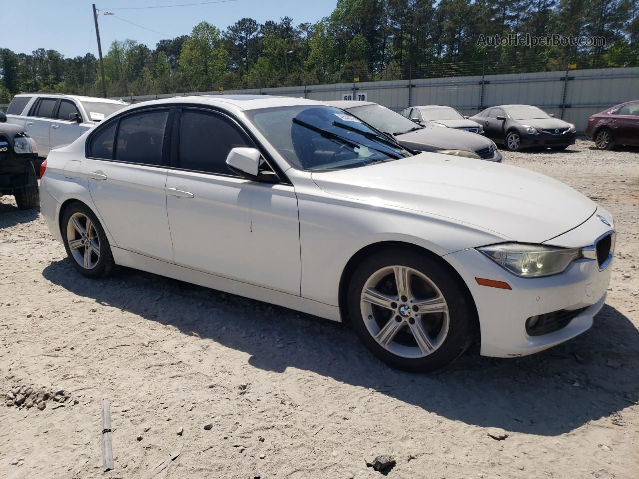 2015 Bmw 328 I Sulev White vin: WBA3C1C50FK119310