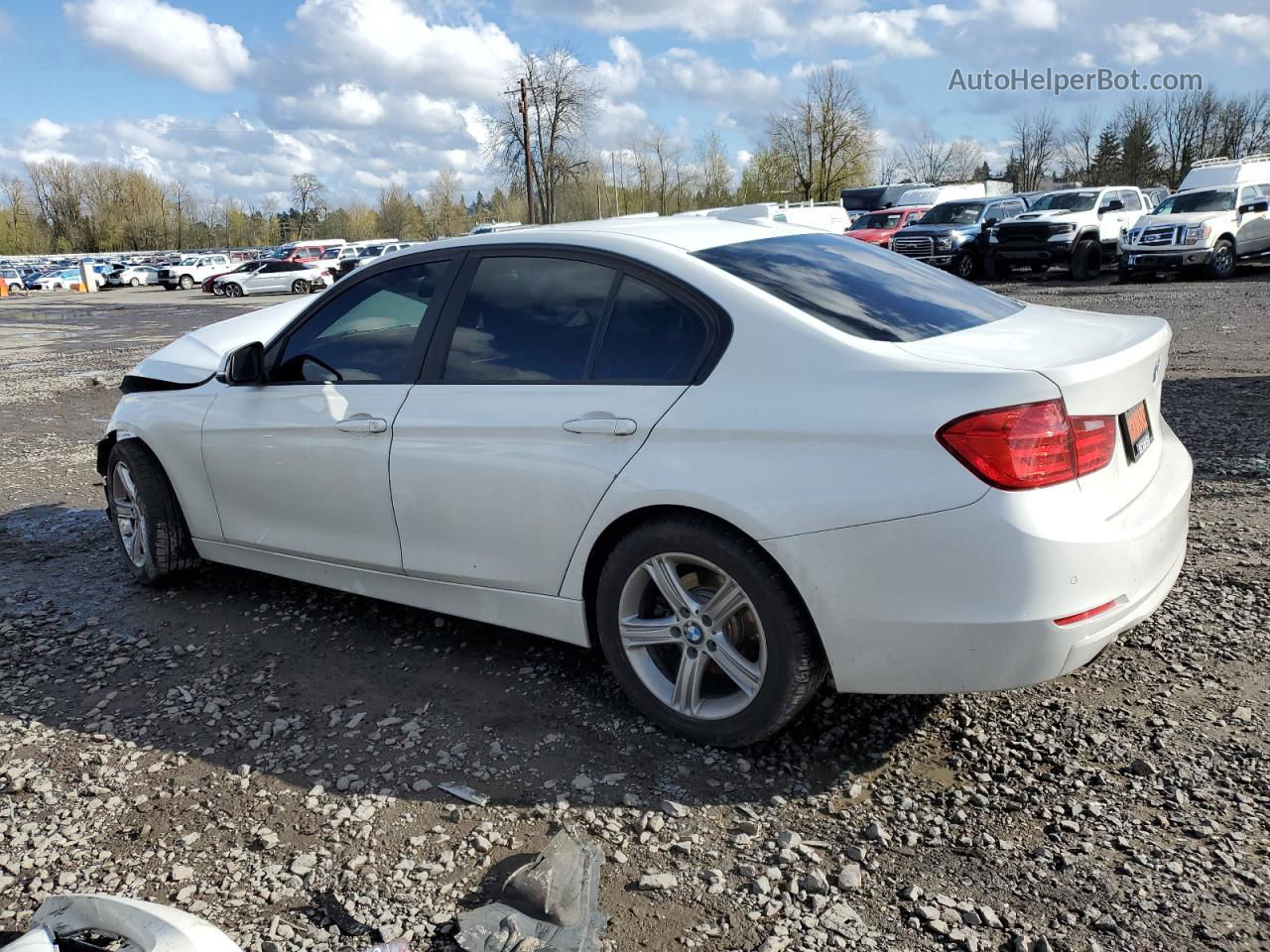 2015 Bmw 328 I Sulev Белый vin: WBA3C1C50FK122966