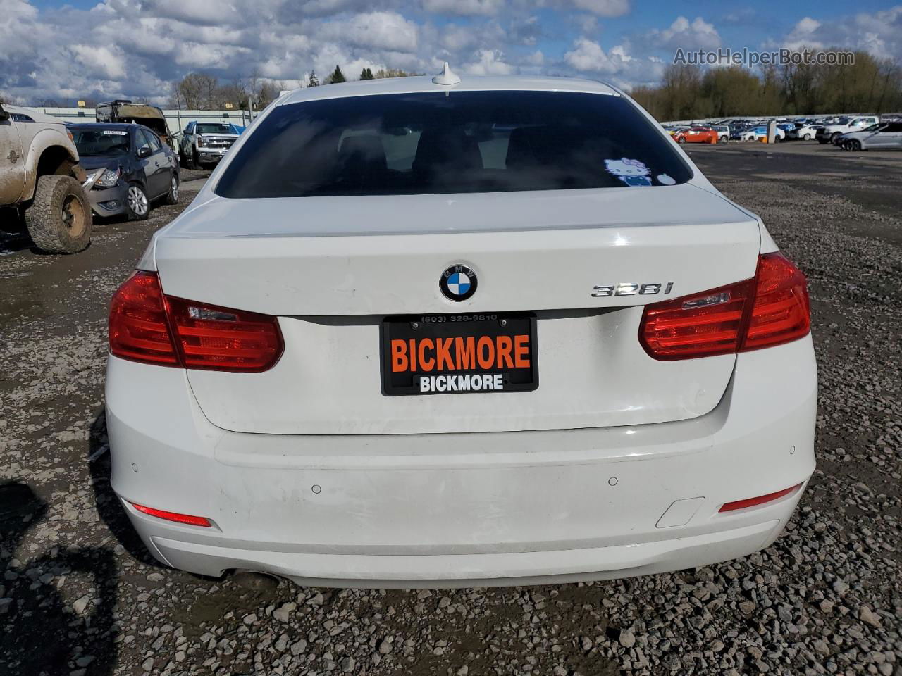 2015 Bmw 328 I Sulev White vin: WBA3C1C50FK122966