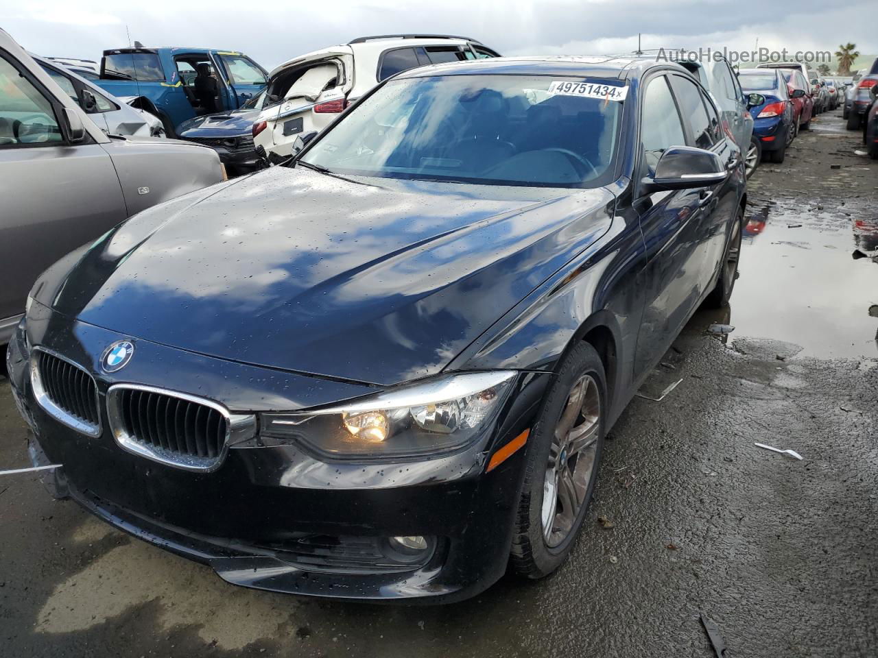 2015 Bmw 328 I Sulev Black vin: WBA3C1C50FK124510