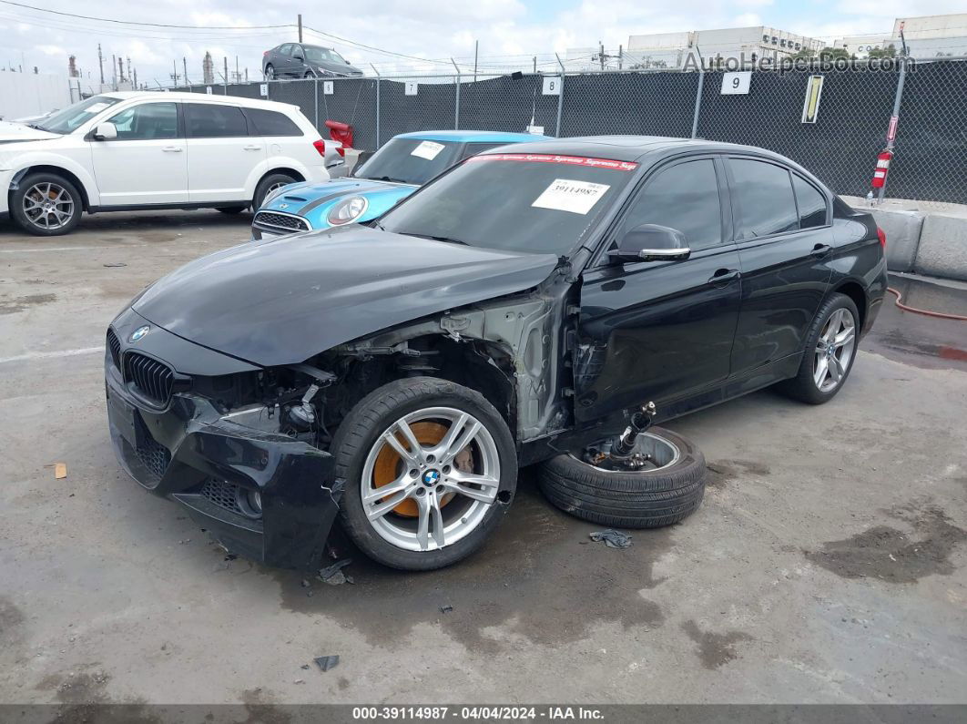 2015 Bmw 328i Черный vin: WBA3C1C50FP854128