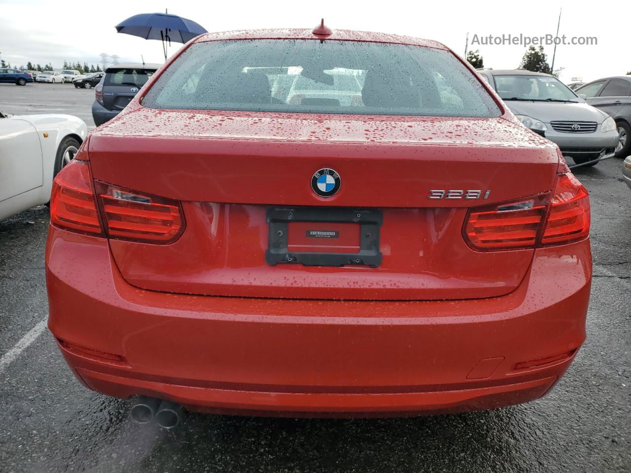 2012 Bmw 328 I Sulev Red vin: WBA3C1C51CF431592