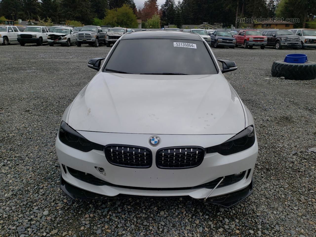 2012 Bmw 328 I Sulev White vin: WBA3C1C51CF433956