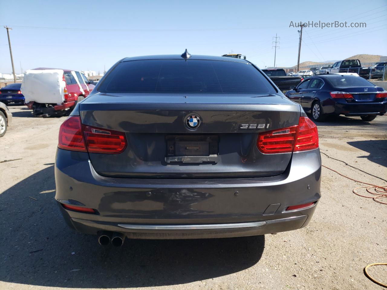 2013 Bmw 328 I Sulev Charcoal vin: WBA3C1C51DF435692