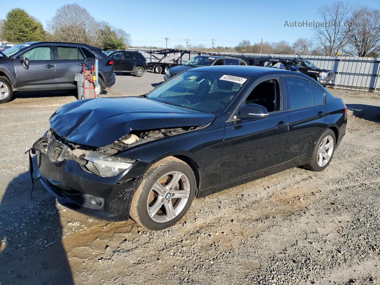 2013 Bmw 328 I Sulev Black vin: WBA3C1C51DF444165