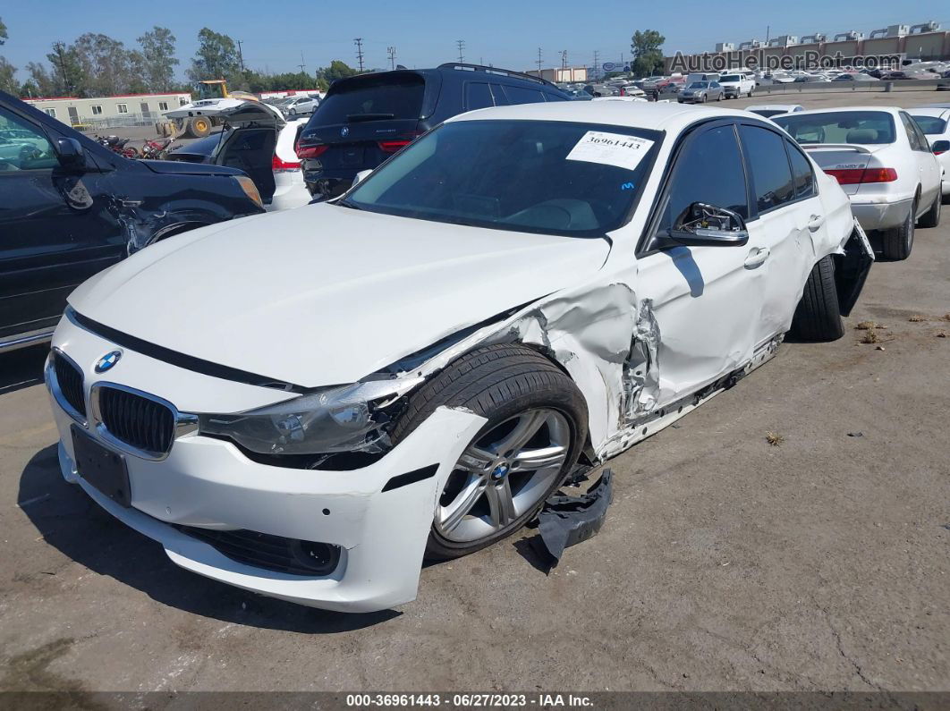 2014 Bmw 328i White vin: WBA3C1C51EK111375