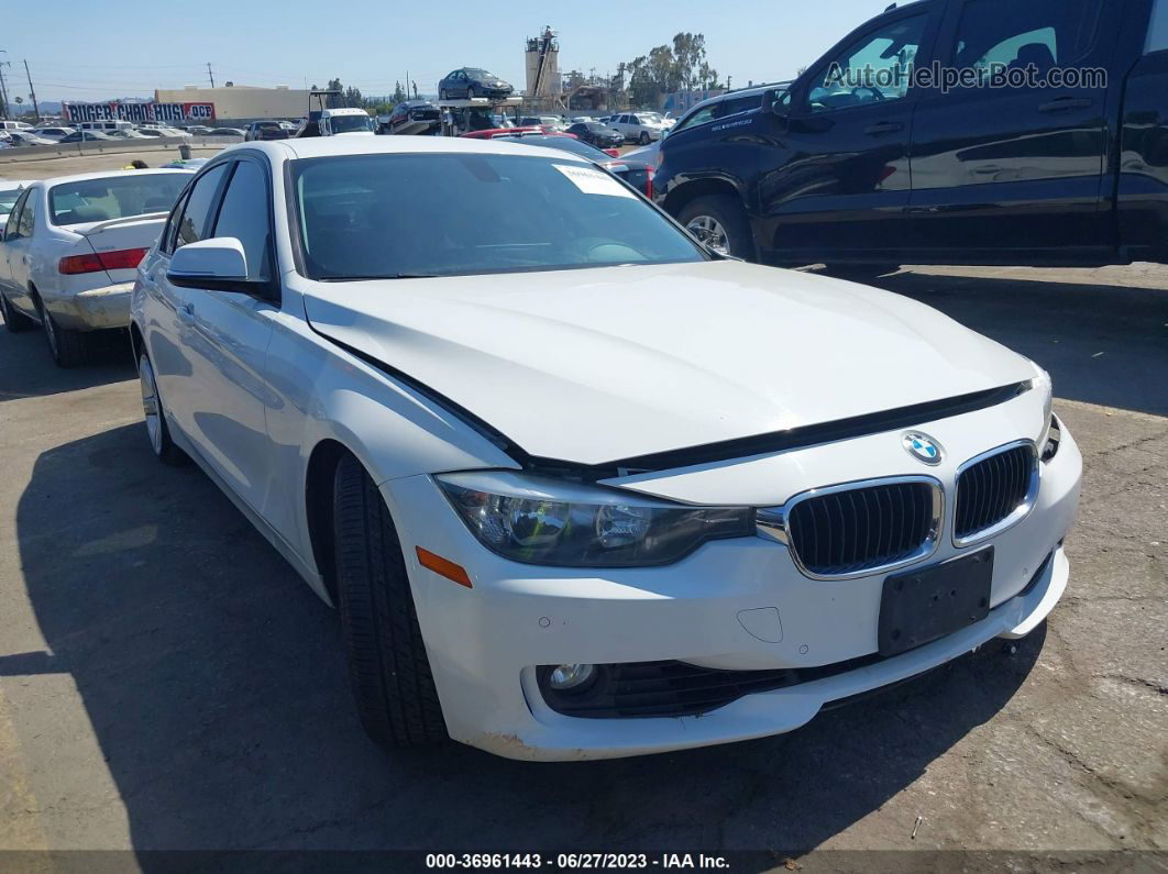 2014 Bmw 328i White vin: WBA3C1C51EK111375