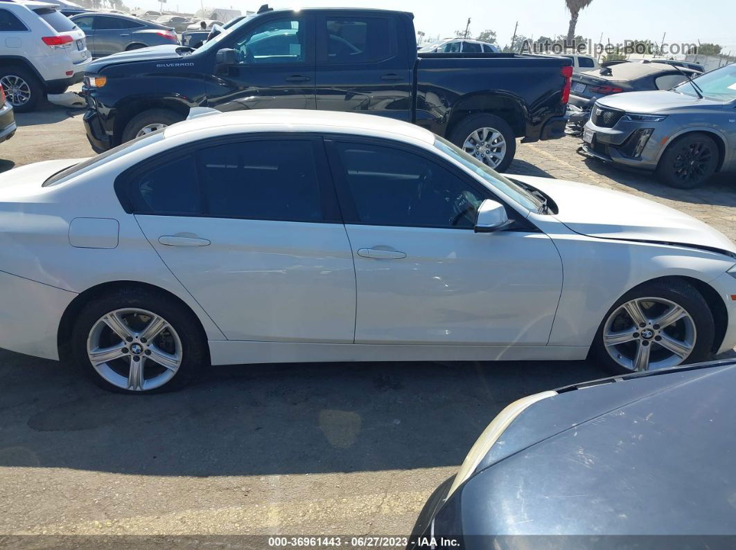 2014 Bmw 328i White vin: WBA3C1C51EK111375