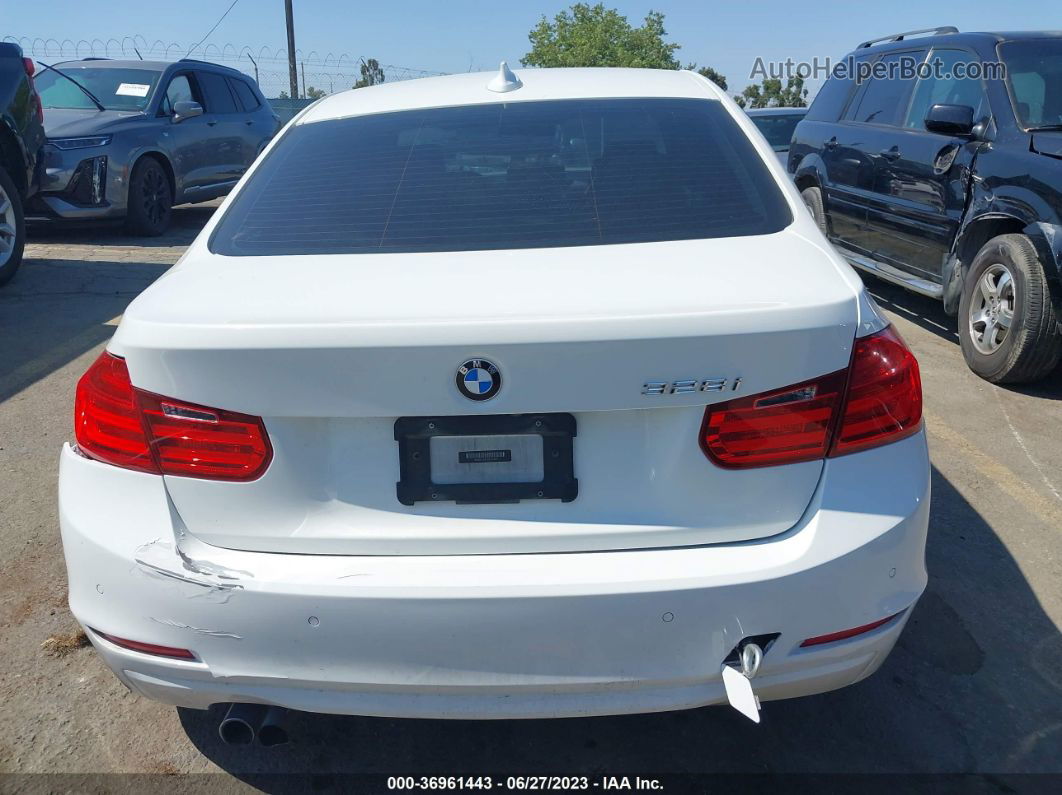 2014 Bmw 328i White vin: WBA3C1C51EK111375