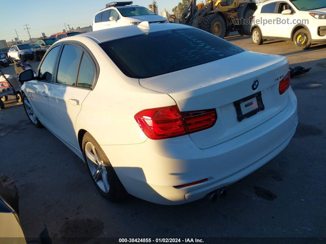 2014 Bmw 328i   White vin: WBA3C1C51EK112316